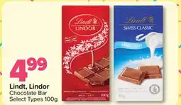 PharmaChoice Lindt, Lindor Chocolate Bar offer