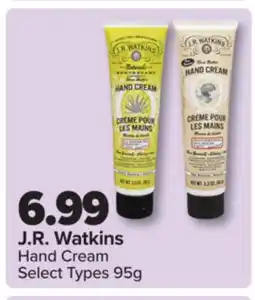 PharmaChoice J.R. Watkins Hand Cream offer