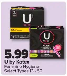 PharmaChoice U by Kotex Feminine Hygiene offer