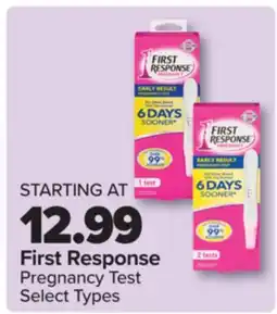 PharmaChoice First Response Pregnancy Test offer