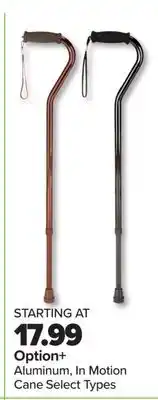 PharmaChoice Option+ Aluminum, In Motion Cane offer