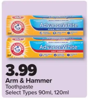 PharmaChoice Arm & Hammer Toothpaste offer