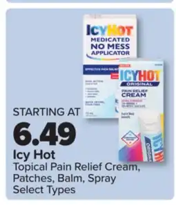 PharmaChoice Icy Hot Topical Pain Relief Cream, Patches, Balm, Spray offer