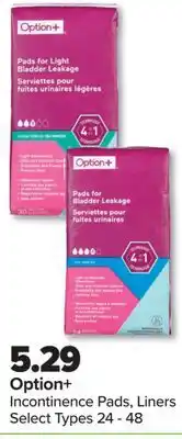 PharmaChoice Option+ Incontinence Pads, Liners offer