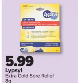 PharmaChoice Lypsyl Extra Cold Sore Relief offer