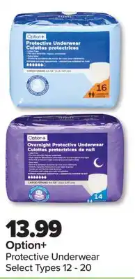 PharmaChoice Option + Protective Underwear offer