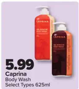 PharmaChoice Caprina Body Wash offer