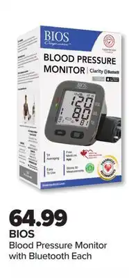 PharmaChoice BIOS Blood Pressure Monitor with Bluetooth offer