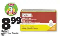 PharmaChoice Option+ ASA 325mg Tablets offer