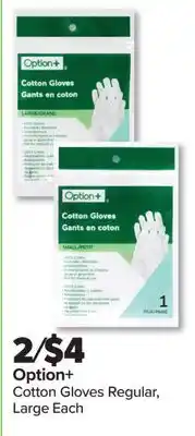 PharmaChoice Option+ Cotton Gloves Regular, Large offer