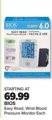 PharmaChoice BIOS Easy Read, Wrist Blood Pressure Monitor offer