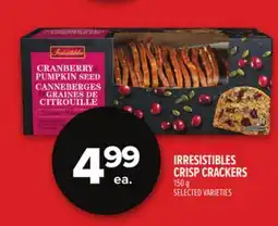 Metro IRRESISTIBLES CRISP CRACKERS offer