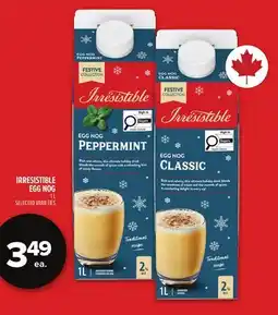 Metro IRRESISTIBLE EGG NOG offer