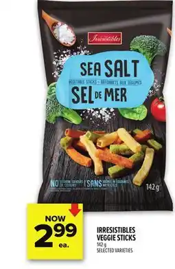 Metro IRRESISTIBLES VEGGIE STICKS offer
