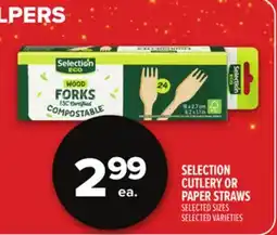 Metro SELECTION CUTLERY OR PAPER STRAWS offer