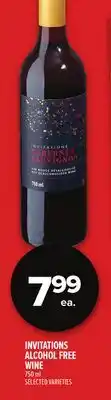 Metro INVITATIONS ALCOHOL FREE WINE offer