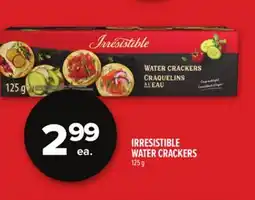 Metro IRRESISTIBLE WATER CRACKERS offer