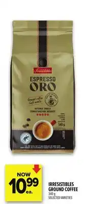 Metro IRRESISTIBLES GROUND COFFEE offer