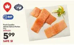 Longo's Fresh Canadian Atlantic Salmon Portion offer