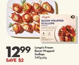 Longo's Frozen Bacon Wrapped Scallops offer