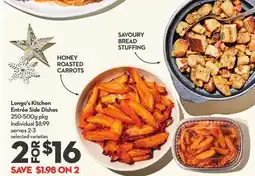Longo's Longo's Kitchen Entrée Side Dishes offer