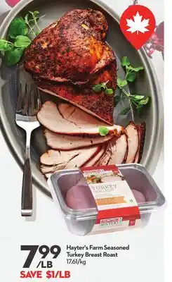 Longo's Hayter's Farm Seasoned Turkey Breast Roast offer