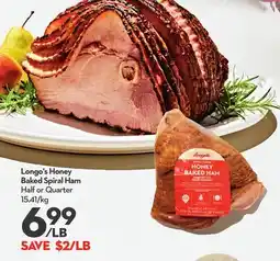 Longo's Longo's Honey Baked Spiral Ham offer