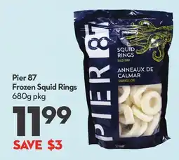 Longo's Pier 87 Frozen Squid Rings offer