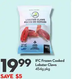 Longo's IFC Frozen Cooked Lobster Claws offer