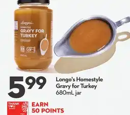 Longo's Homestyle Gravy for Turkey offer