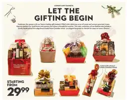 Longo's LONGO'S GIFT BASKETS offer