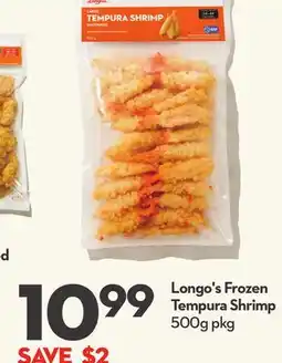 Longo's Longo's Frozen Tempura Shrimp offer