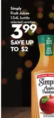 Longo's Fruit Juices offer