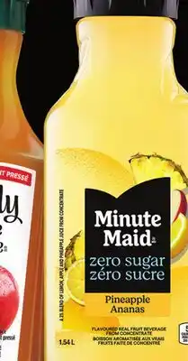 Longo's Minute Maid Zero Sugar Beverages offer
