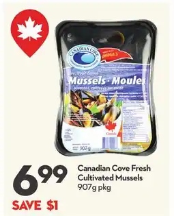 Longo's Canadian Cove Fresh Cultivated Mussels offer