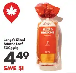 Longo's Sliced Brioche Loaf offer