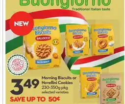 Longo's Morning Biscuits or Novellini Cookies offer