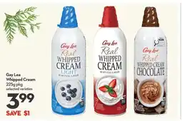 Longo's Whipped Cream offer