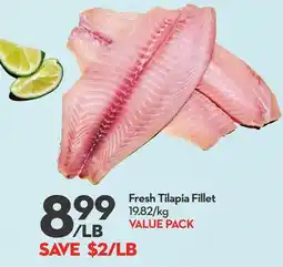 Longo's Fresh Tilapia Fillet offer