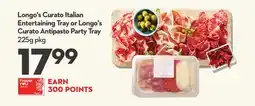 Longo's Curato Italian Entertaining Tray or Longo's Curato Antipasto Party Tray offer