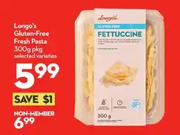 Longo's Gluten-Free Fresh Pasta offer