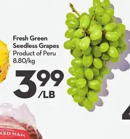 Longo's Fresh Green Seedless Grapes offer