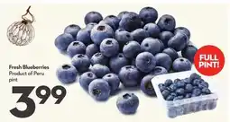 Longo's Fresh Blueberries offer