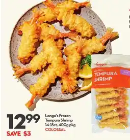Longo's Frozen Tempura Shrimp offer