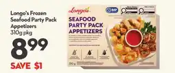 Longo's Frozen Seafood Party Pack Appetizers offer