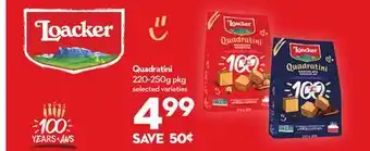 Longo's Loacker Quadratini offer