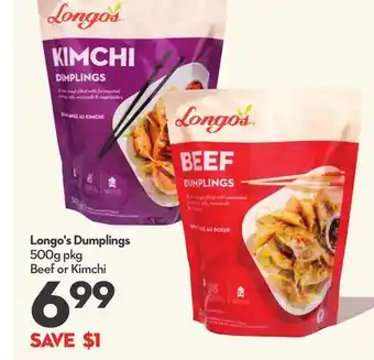 Longo's Dumplings offer