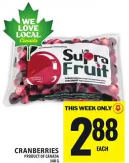 Food Basics CRANBERRIES offer