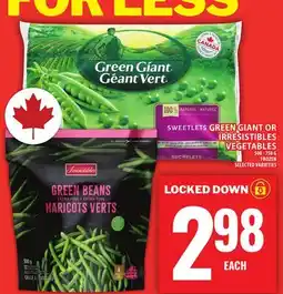Food Basics GREEN GIANT OR IRRESISTIBLES VEGETABLES offer