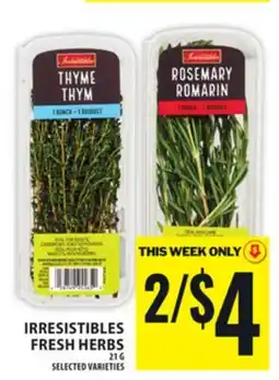 Food Basics IRRESISTIBLES FRESH HERBS offer